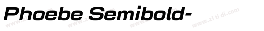 Phoebe Semibold字体转换